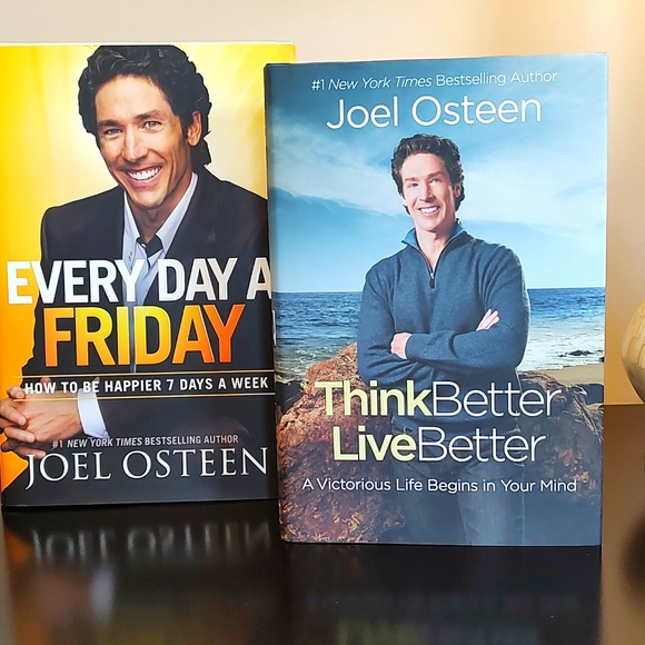📔2 HARDBACK JOEL OSTEEN BOOKS - Every Day A Friday & Think Better Live Better📔 - Picture 1 of 11